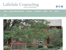 Tablet Screenshot of lakesidecounselingloveland.com